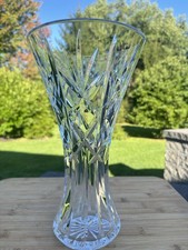 Waterford Crystal Kilrane Vase 11-7/8”Cut Glass Signed Ireland Heavy 7Lb picture