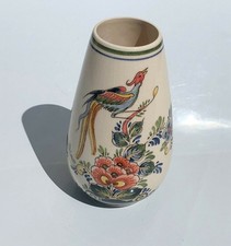 Vintage Crackle Kakiemon Holland Schoonhoven Vase Pottery Hand Painted picture