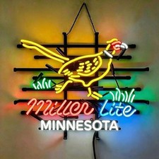 US STOCK Pheasant Minnesota Miller Lite Beer 20