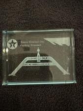 Texaco, Cushing Terminal, Pipeline, Crossroads Of The World Glass Paperweight picture