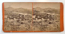 1874 Stereoview of Hong Kong China LAI FONG (AFONG)? Ya Ma Tei after Typhoon picture