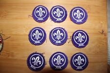 World Crest Purple Circle Boy Scouts of America BSA Patch (Single -one) picture
