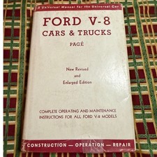 Vintage 1948 Ford V-8 Cars & Trucks Repair Manual Victor W Page 1932-1940 Models picture