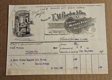 F. M. Borden & Bro. Philadelphia PA Vintage Antique Invoice Letterhead From 1903 picture