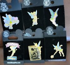 Disney DLR & WDW -- Lot of 6 Tinker Bell Pins in new condition (See description) picture