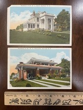 Lot of 2 Sanford NC Postcards Residences of E. L. Gavin & W. R. Makepeace 1920s picture