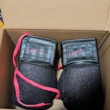Rare Black Glitter Victoria Secret’s Boxing Gloves  picture