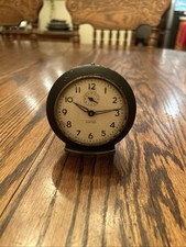 Vintage WESTLOCX  Baby Ben Alarm Desk Travel Analog Metal Clock LaSalle Ill USA picture