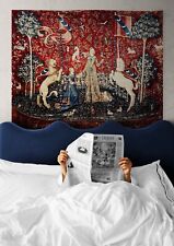 ULTRA RARE THICK Heavy Fabric Harry Potter Gryffindor Medieval Tapestry 'Taste' picture