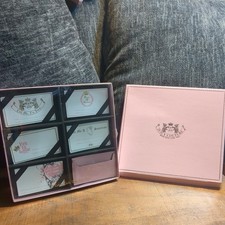 RARE VINTAGE JUICY COUTURE 20 CALLING CARD SET WITH CARD CASE IN LOGO BOX  picture
