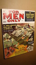 MEN'S ADVENTURE MAG - FOR MEN ONLY *NICE* 1960 PULP SEX GIRL LUFTWAFFE FEMALE picture