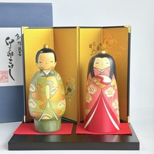 Usaburo Sosaku Creative Hina Kokeshi Doll Japanese Traditional Art Japan picture
