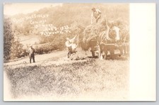 RPPC Vice President Coolidge Haying Plymouth Day Coolidge Died - Aug 2 1923 picture