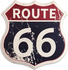 High-Definition Route 66 Signs - Waterproof Metal Wall Decor (12