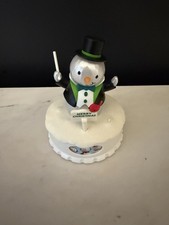 2014 Hallmark THE CONDUCTOR for Christmas Concert Snowman TESTED/WORKS picture