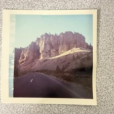 Road Trip Landscape Snapshot Photograph 1960s Scenic Rocky Butte Oregon picture