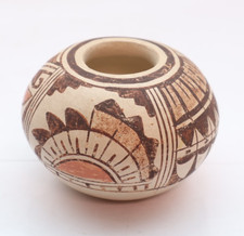 Vintage Native American Hopi Pueblo Pottery vase RTK Signed Bowl Jar Jug Small picture