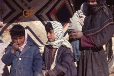 #XX123-hh Old 35mm Slide Photo- Two Girls and Woman- India?- 1978 picture