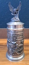 RARE Vintage GERZ Harley Davidson Pewter Beer Stein 1092 Of 2000 9.5