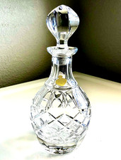 GORHAM Glen Mist Lead Crystal Liquor Decanter ECHT BLEIKRISTALL GERMANY Label picture