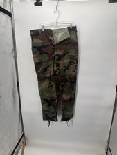VTG Army Air Force BDU Woodland Camo Trousers Pants Medium Regular picture