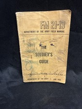1952 THE SOLDIER'S GUIDE FM 21-13 Korean War Army Field Booklet VINTAGE USED picture