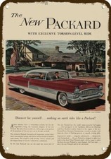 1955 PACKARD 400 V8 2-Door Car Vintage-Look-Edge DECORATIVE REPLICA METAL SIGN picture
