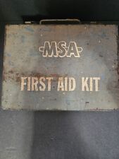 MSA First Aid kit - Mid Century Mining Safety Medical collectible picture