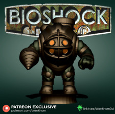 Big Daddy - Bioshock Chibi Style 3D Printed Mini Figure Blenkhorn picture