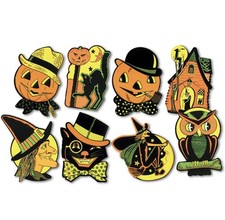 Pkgd Halloween Cutouts 8.5 inches x 9.25 inches - 2 Packs of 4 Cutouts picture