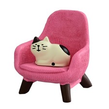 Cute Mini Cat Figurine with Small Sofa Resin Cat Figure for Office Home Decor... picture