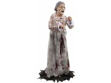 Halloween 5 Ft Scary Granny Animated Prop Bates Motel Psycho Haunted House New picture