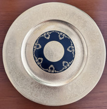 Gorgeous Vintage Royal Bavarian Gold Gilded Charger Plate 11”Hutschenreuther picture