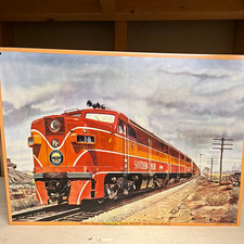 Southern Pacific Streamlined Shasta Daylight Metal Sign. picture
