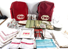 HUGE LOT TWA Airlines Memorabilia royal  ambassador GLASSES napkins MORE picture