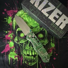 Kizer Drop Bear - Exclusive #218 of 300. Resin / PCB handle, Nitro-V satin blade picture