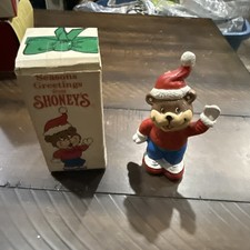 Vintage Shoney's Bear Ceramic Ornament Restaurant Mascot Advertising Figure 1990 picture