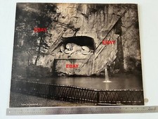 Rare Large Format Vintage Photo / Lion Monument / Original Albumen  picture