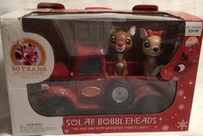 Rare Bobblehead Nodder in Truck Vintage Clarice Rudolph Red Nosed Reindeer W/Box picture