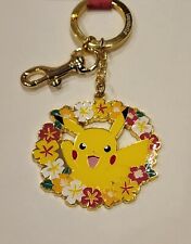 Loungefly Pokemon Pikachu Floral Enamel Keychain Charm NEW picture