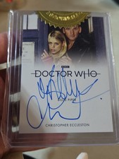 2023 RITTENHOUSE DOCTOR WHO DUAL BILLIE PIPER CHRISTOPHER ECCLESTON AUTO Sealed picture