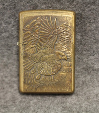Vintage Zippo 2000 XVI Brass Lighter w/ Eagle picture