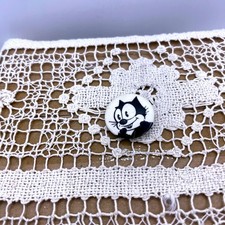 Vintage 1930s Felix The Cat Celluloid Cartoon Pin Pinback Button 7/8