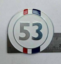 Vintage 53 HER BIE Badge Vintage FU LLY LOADED V W Bugs Placca Plakette 337 picture