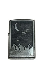 1999 Zippo Lighter Marlboro Country Store  Moon Over Mountain Scene In Box USA picture