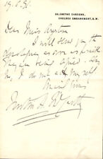 JUSTIN McCARTHY - AUTOGRAPH LETTER SIGNED 06/19/1891 picture