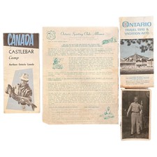 4 Vtg 1960s Ontario Canada Natural Resources Fishing Tourism Pamphlets & Photo picture