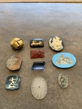 Vintage Lot Destash Cameos Intaglios and Cabochon Glass Resin for Jewelry Design picture
