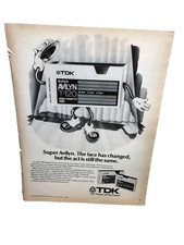 1981 TDK VHS Tape Ad Super Avilyn T-120 High Resolution Cartoon Vintage Print Ad picture