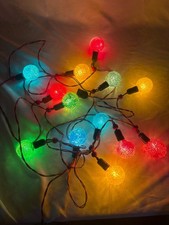 Vintage GE Christmas Snowball Lamps Bakers Dozen Tested Bulbs Only picture